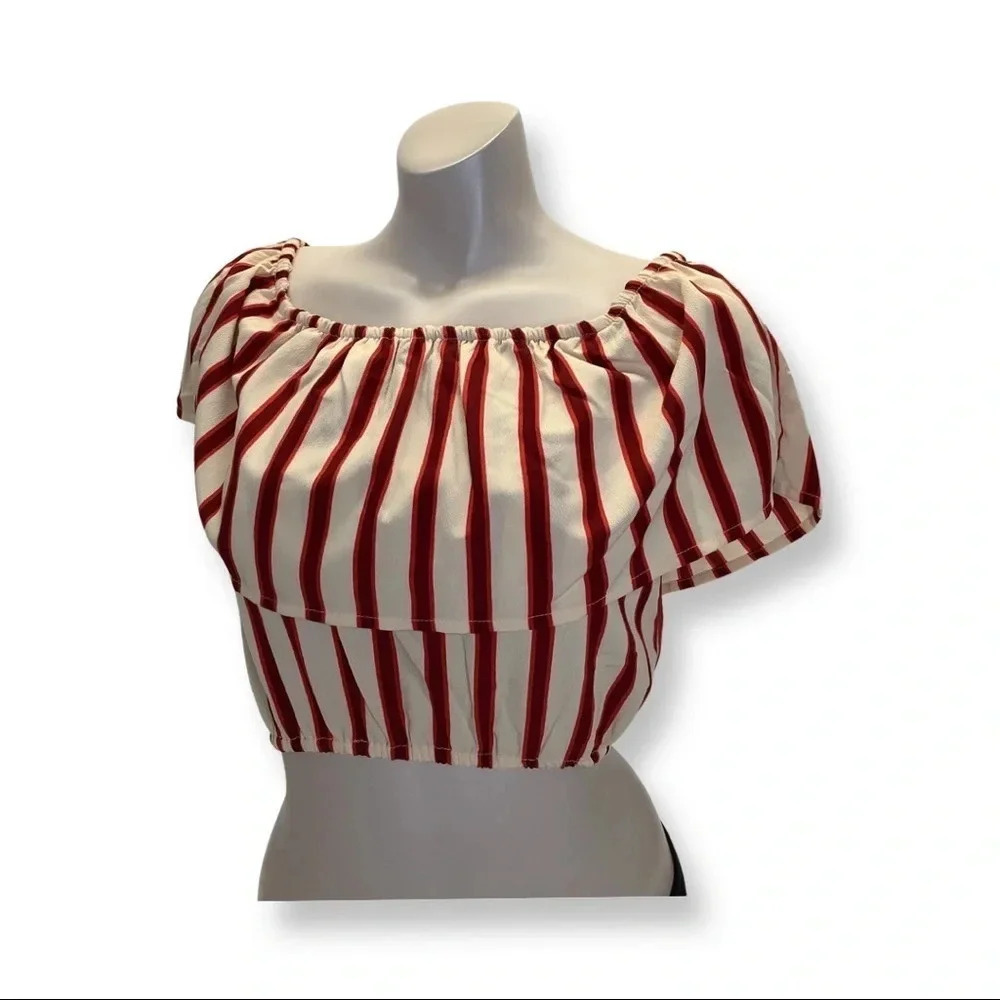 Amuse Society Size XS, Striped Off The Shoulder Top. New No Tags.